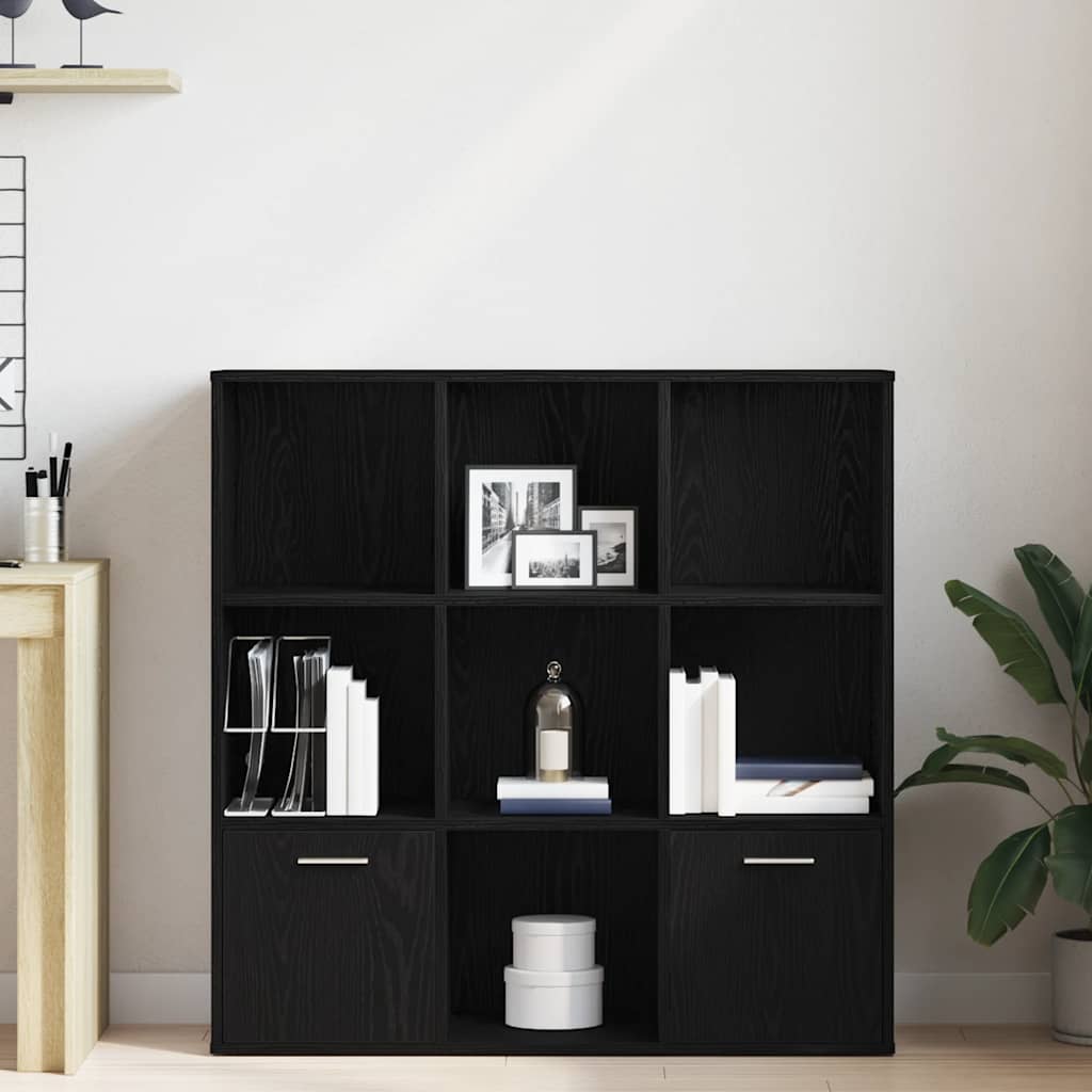 Raamatukapp must tamm 98 x 29 x 97,5 cm töödeldud puit
