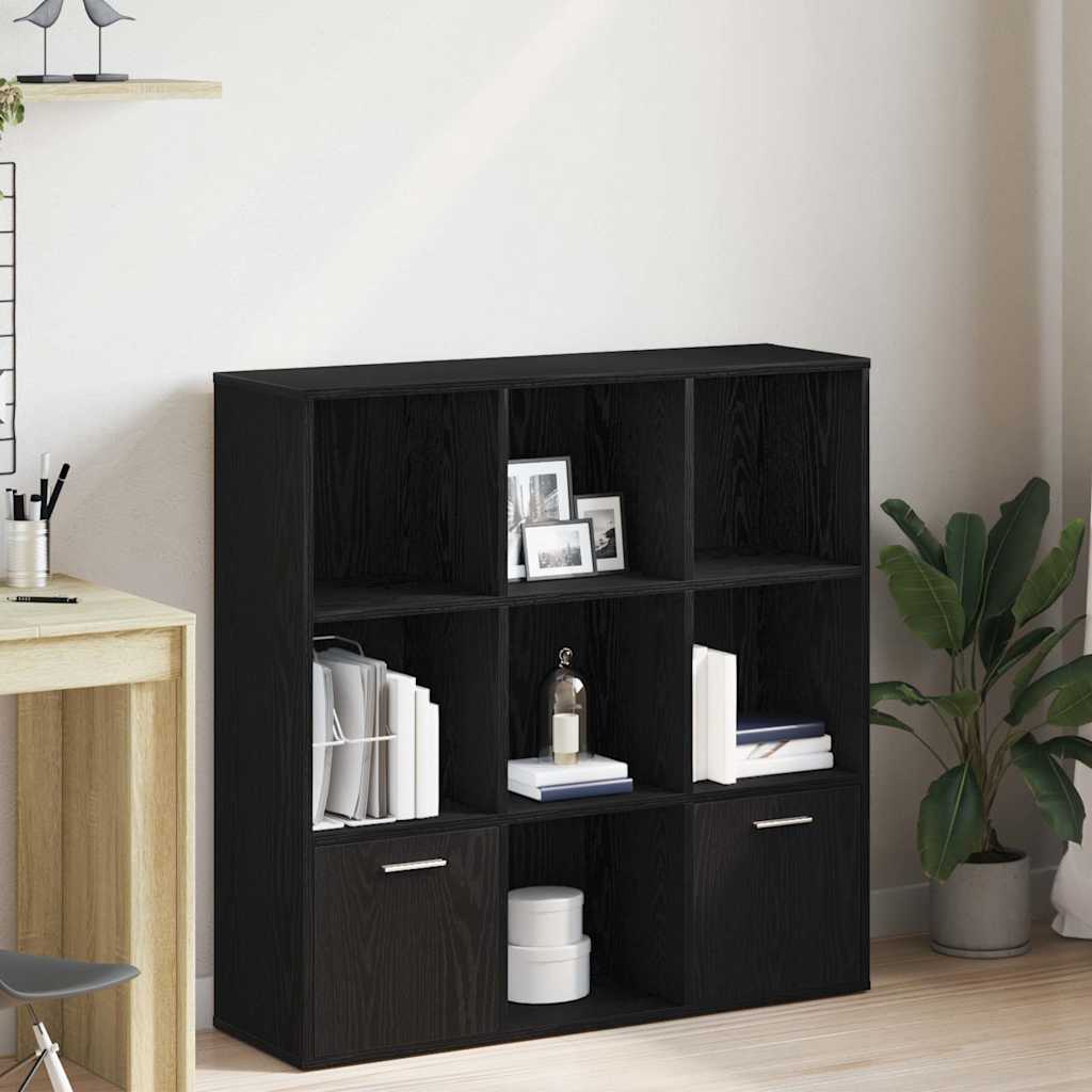 Raamatukapp must tamm 98 x 29 x 97,5 cm töödeldud puit