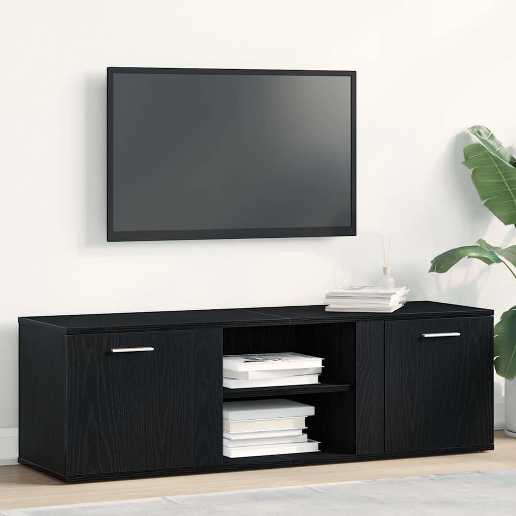 Telerikapp, must tamm, 120 x 34 x 37 cm, töödeldud puit