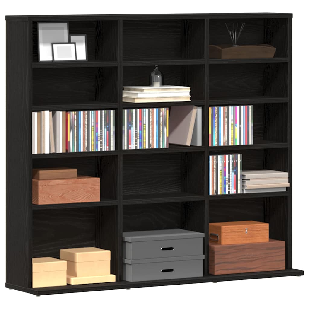 CD-kapp must tamm 100 x 23 x 89,5 cm töödeldud puit
