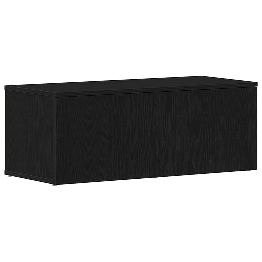 Telerikapp 80x34x30 cm Must tamm Tehispuit