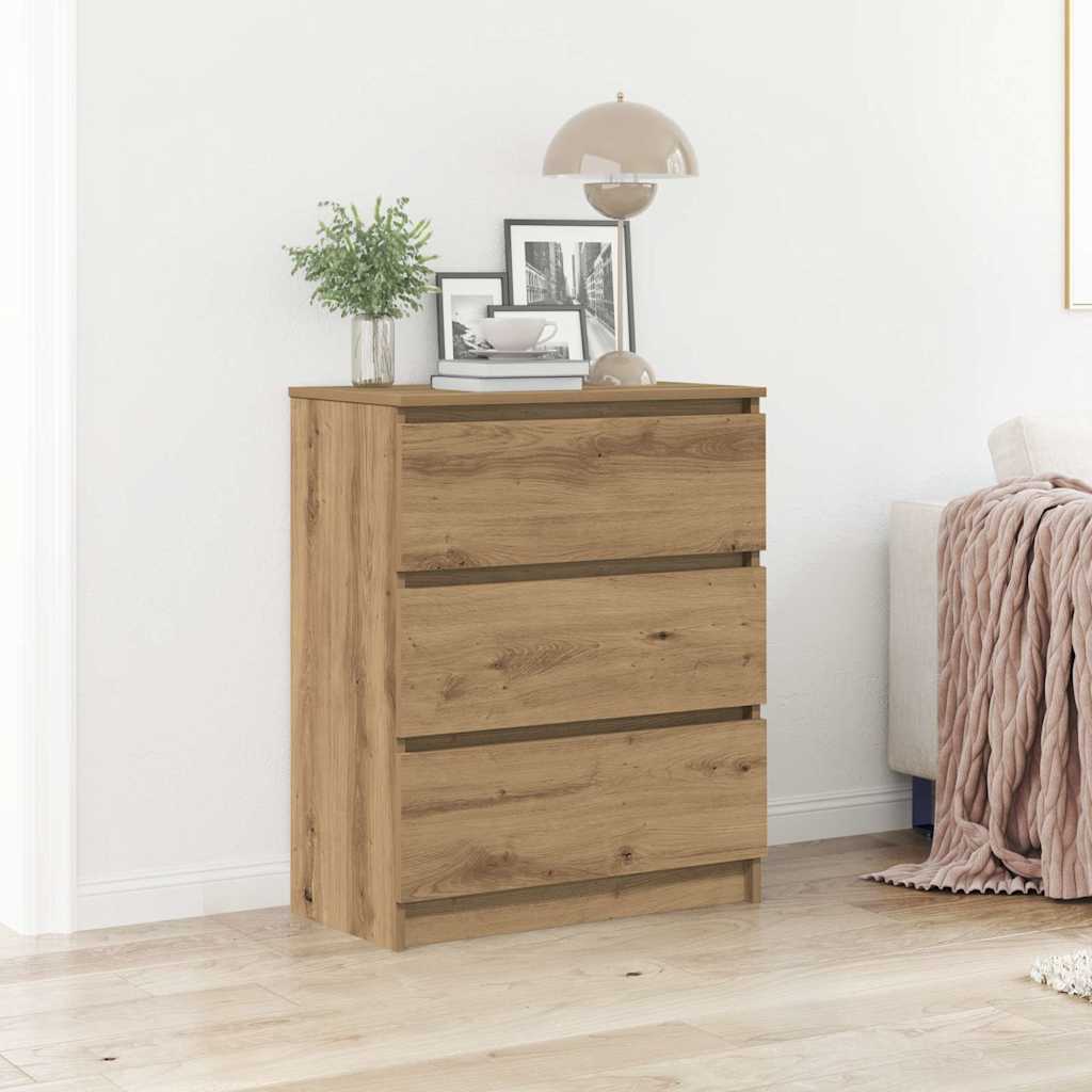Kummut, käsitööna valminud tamm, 60 x 35 x 76 cm, töödeldud puit
