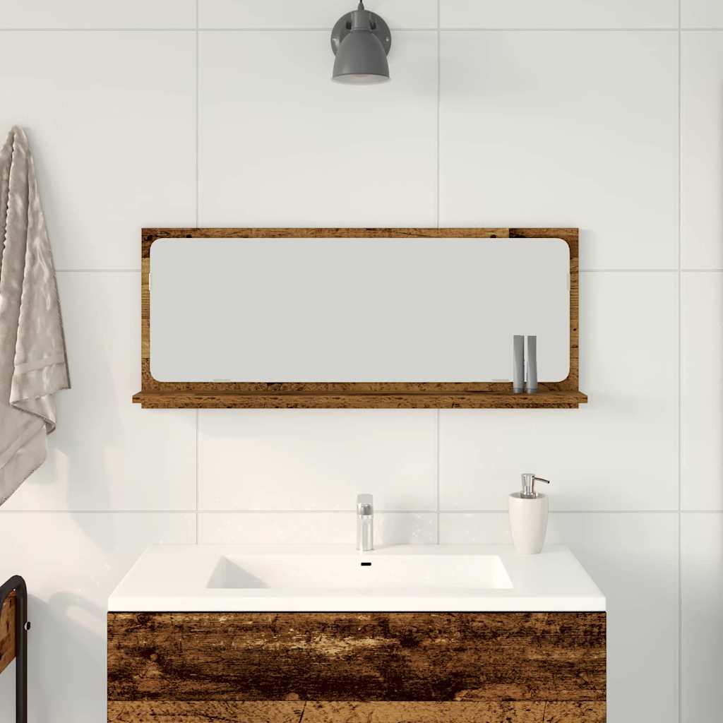 Peegli Riiul Vana puit 90 x 10,5 x 37 cm Tehispuit