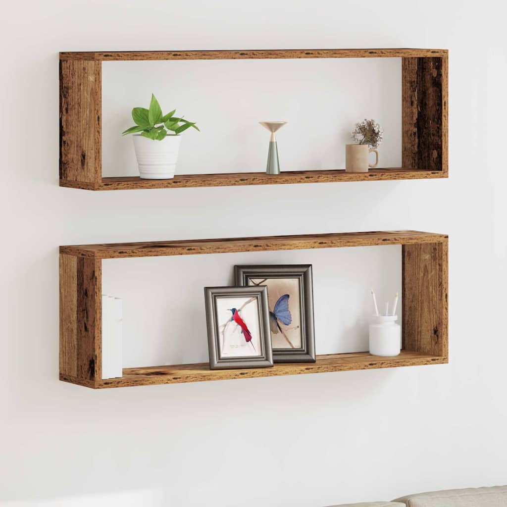 Seinakarbid 2 tk Vana puit 80 x 15 x 26 cm Tehispuit