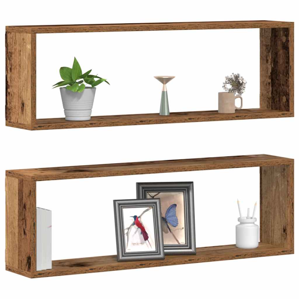 Seinakarbid 2 tk Vana puit 80 x 15 x 26 cm Tehispuit