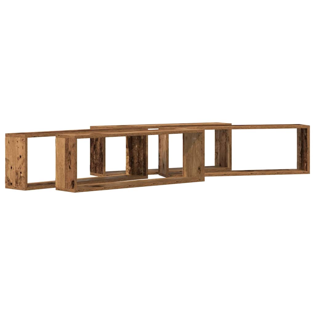 Seinakarbid 4 tk Vana puit 80 x 15 x 26 cm Tehispuit