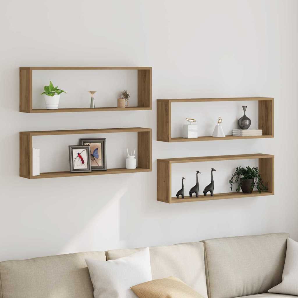 Seinakarbid 4 tk Artisani tamme 80 x 15 x 26 cm Tehispuit