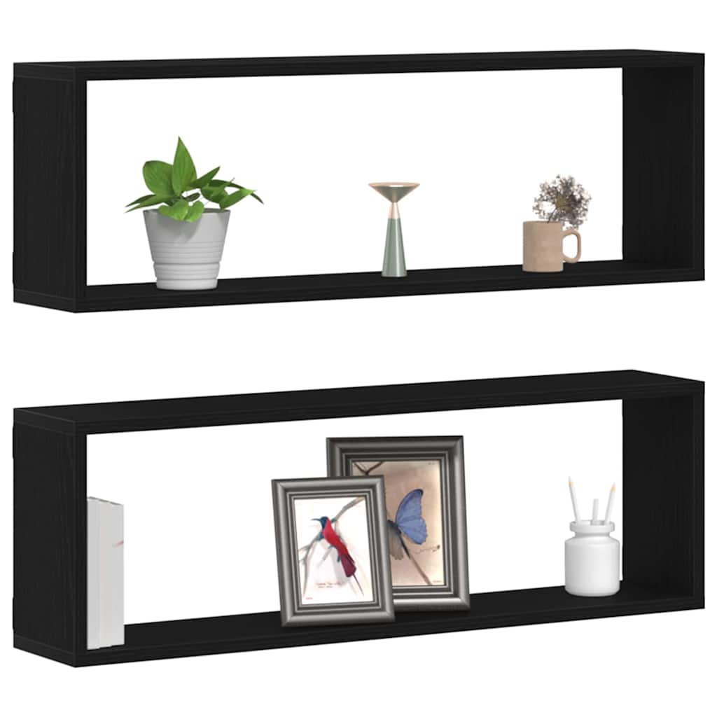 Seinakarbid 2 tk Must tamm 80 x 15 x 26 cm Tehispuit