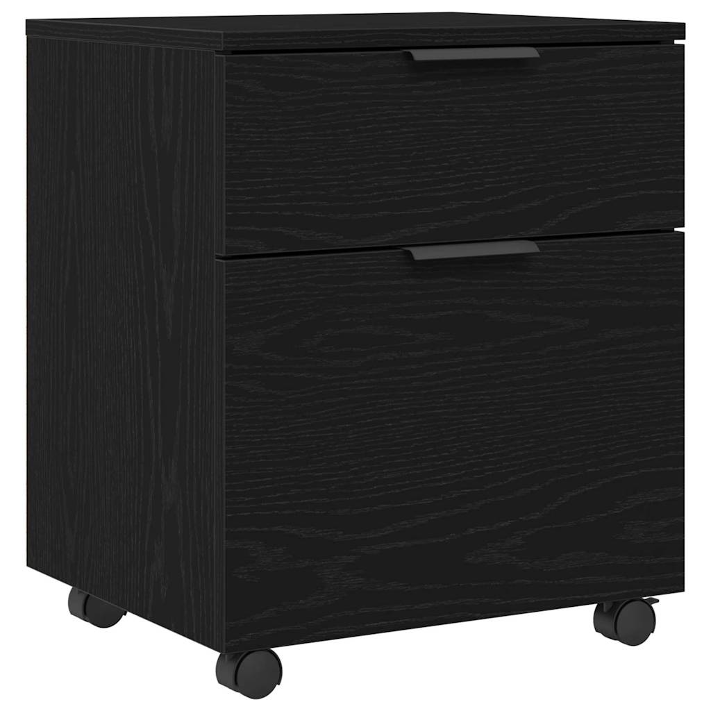 Failikapp sahtliga rattaga Must tamm 45 x 38 x 54 cm Tehispuit