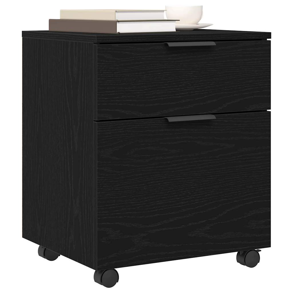 Failikapp sahtliga rattaga Must tamm 45 x 38 x 54 cm Tehispuit