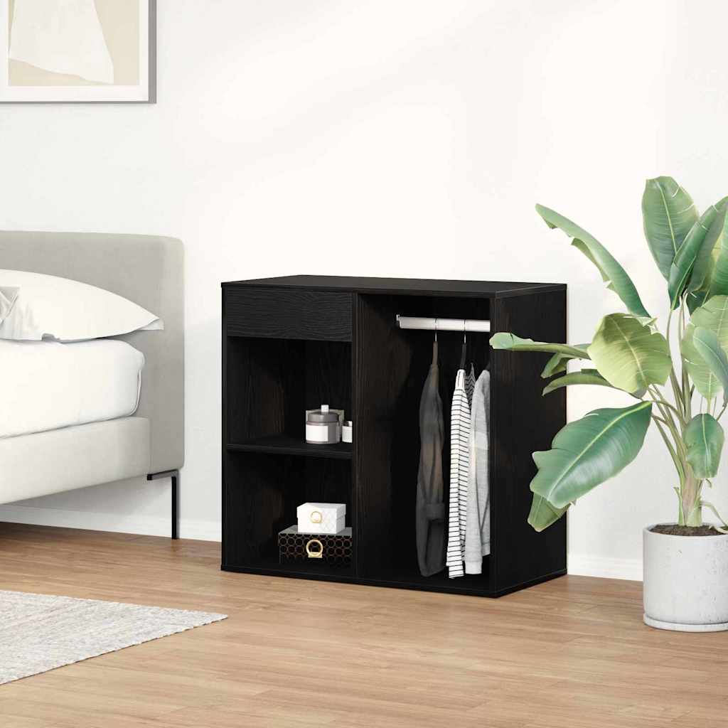 Kosmeetika kapp sahtliga Must tamm 80 x 40 x 75 cm Tehispuit