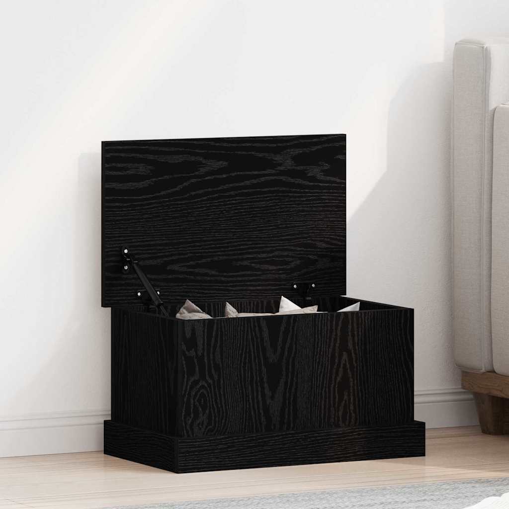 Salvestuskarp Must tamm 50 x 30 x 28 cm Tehispuit