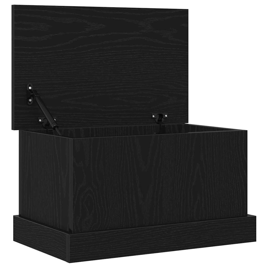 Salvestuskarp Must tamm 50 x 30 x 28 cm Tehispuit