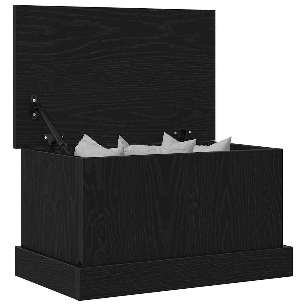 Salvestuskarp Must tamm 50 x 30 x 28 cm Tehispuit
