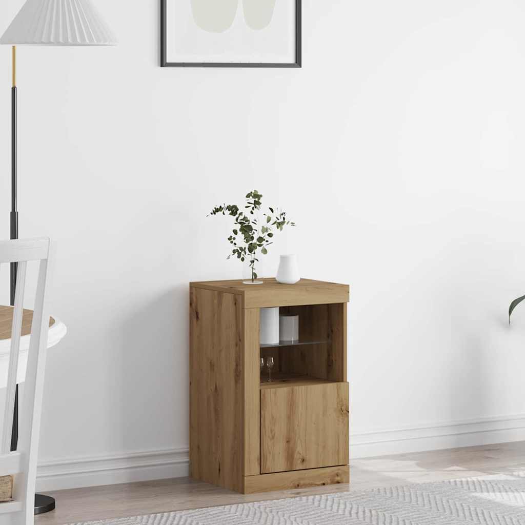 LED Kummuti 41 x 37 x 67 cm Tehispuit Käsitööpuu