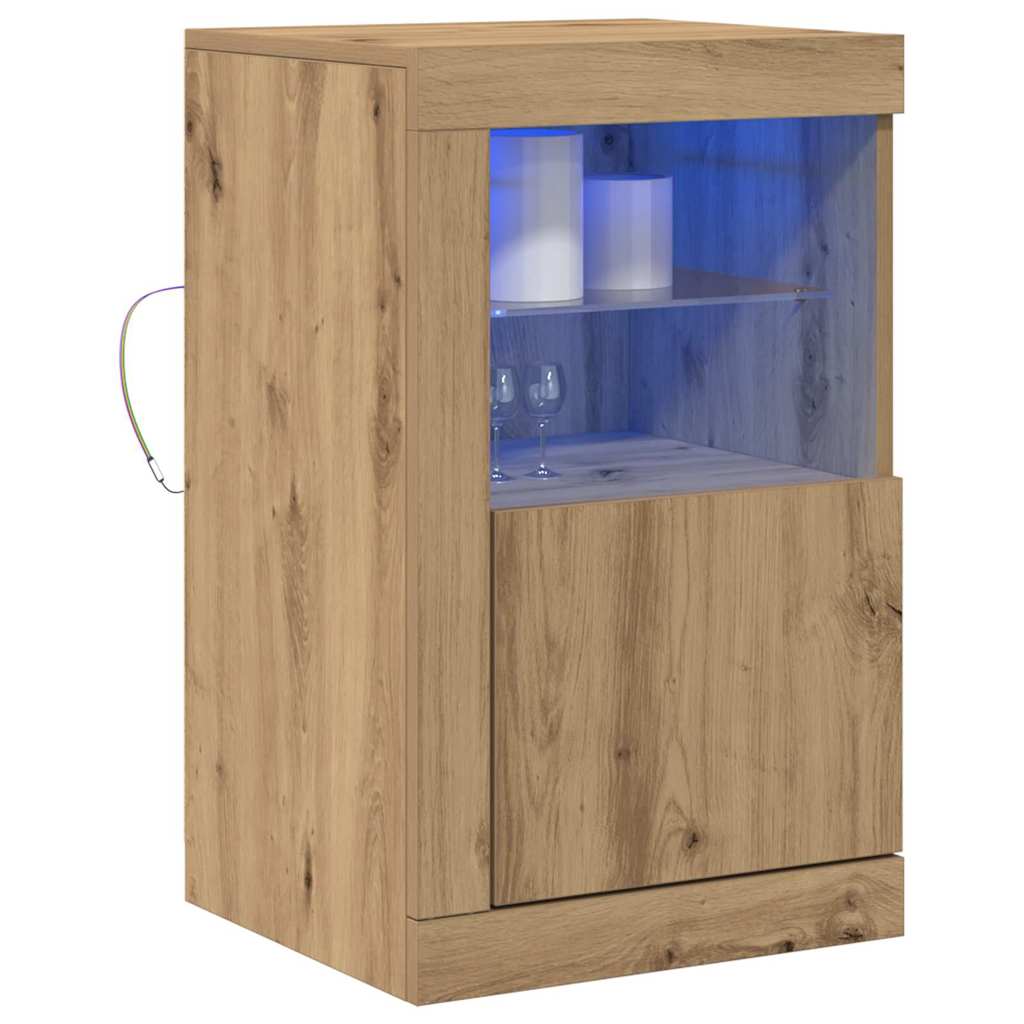 LED Kummuti 41 x 37 x 67 cm Tehispuit Käsitööpuu