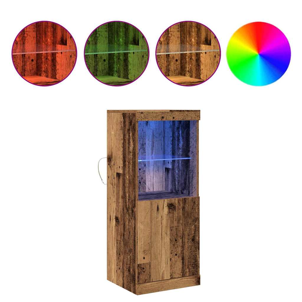 LED Kummuti Vana puit 41 x 37 x 100 cm Tehispuit