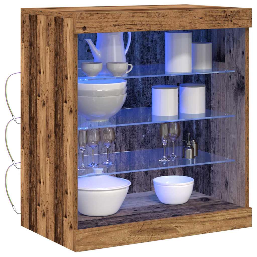LED Kummuti Vana puit 60,5 x 37 x 67 cm Tehispuit