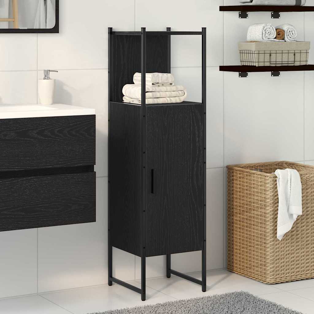 Vannitoa mööbleset Must tamm 33 x 33 x 120,5 cm Tehispuit