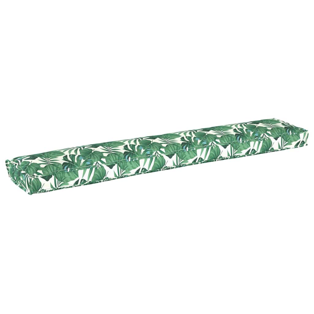 Palleti padi Lilled Lehe muster 200 x 40 x 8 cm Oxfordi kangas