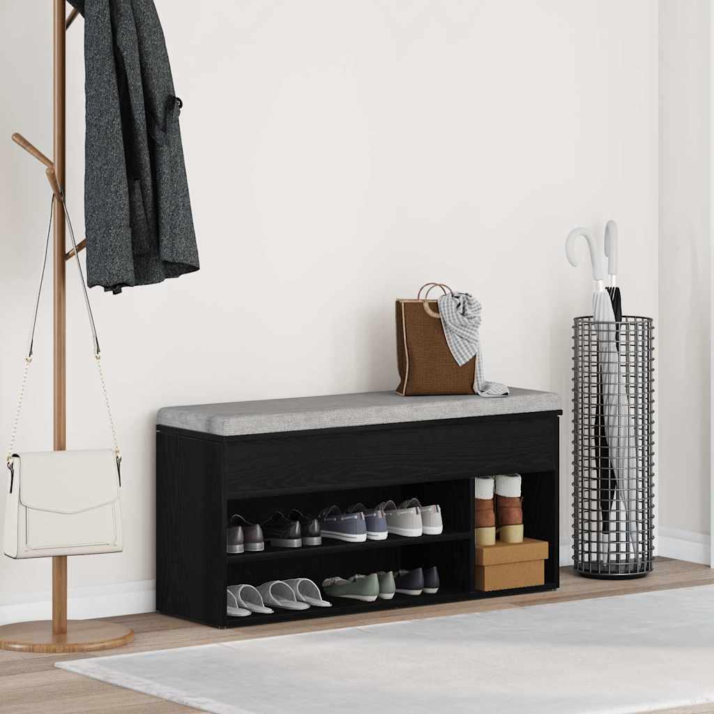Kingapink Must Tamm 102x30,5x45 cm Engineered Wood