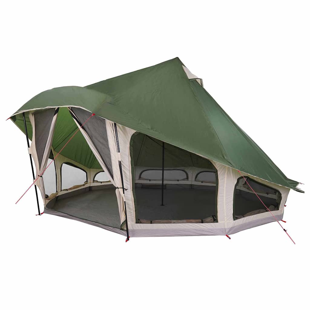Tipi telk katusega õhuavaga Roheline 508 x 470 x 300 cm taft