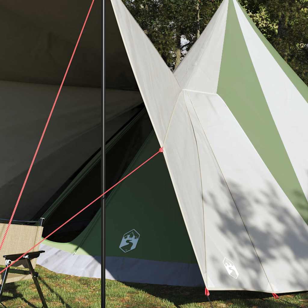 Tipi telk katusega õhuavaga Roheline 510 x 690 x 330 cm taft