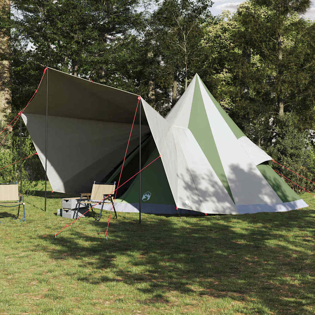 Tipi telk katusega õhuavaga Roheline 510 x 690 x 330 cm taft