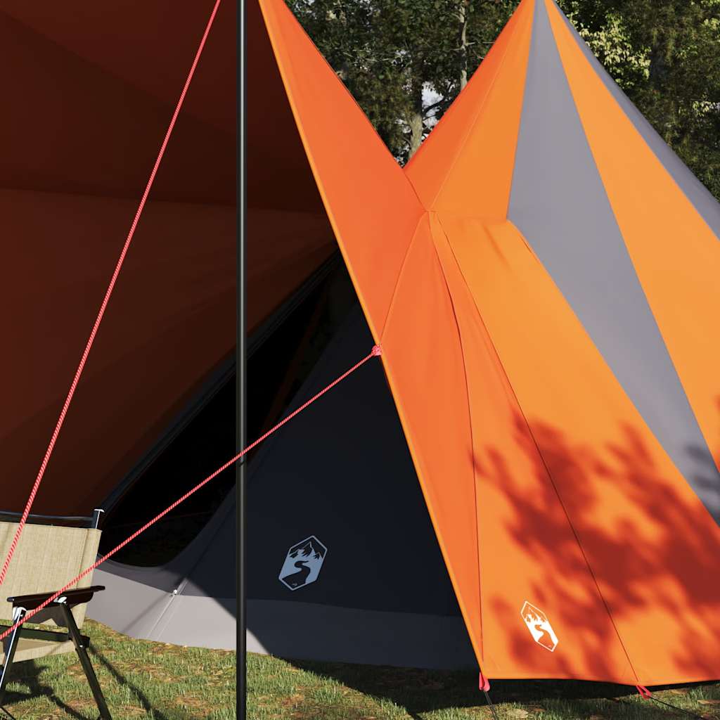 Tipi telk katusega Hall ja oranž 510 x 690 x 330 cm taft