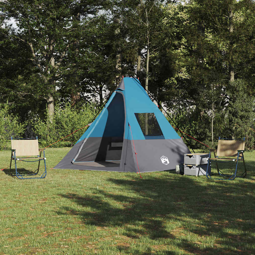 Tipi telk 6-kohaline Veekindel Sinine taft