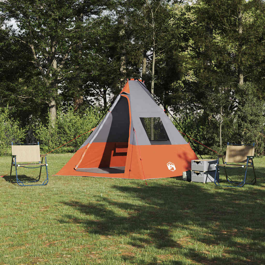 Tipi telk 6-kohaline Veekindel Hall ja oranž taft