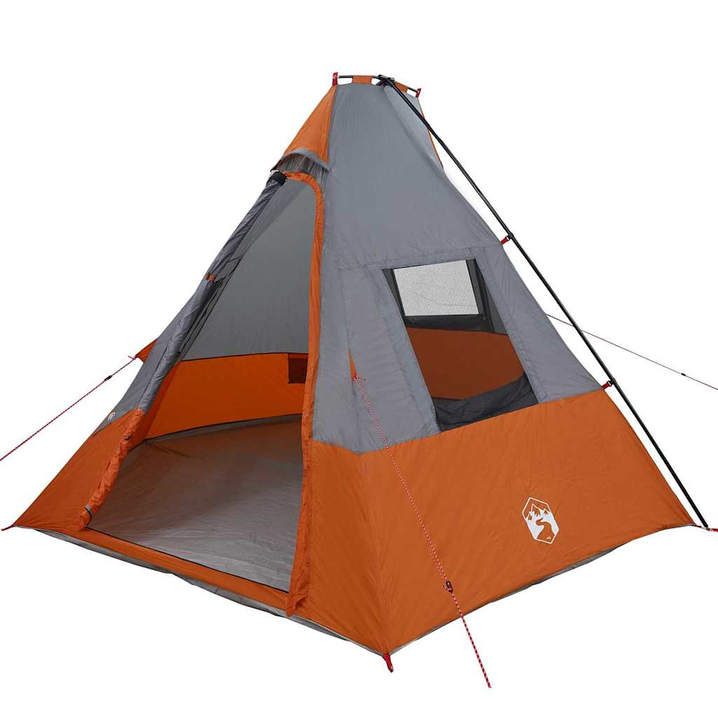 Tipi telk 6-kohaline Veekindel Hall ja oranž taft