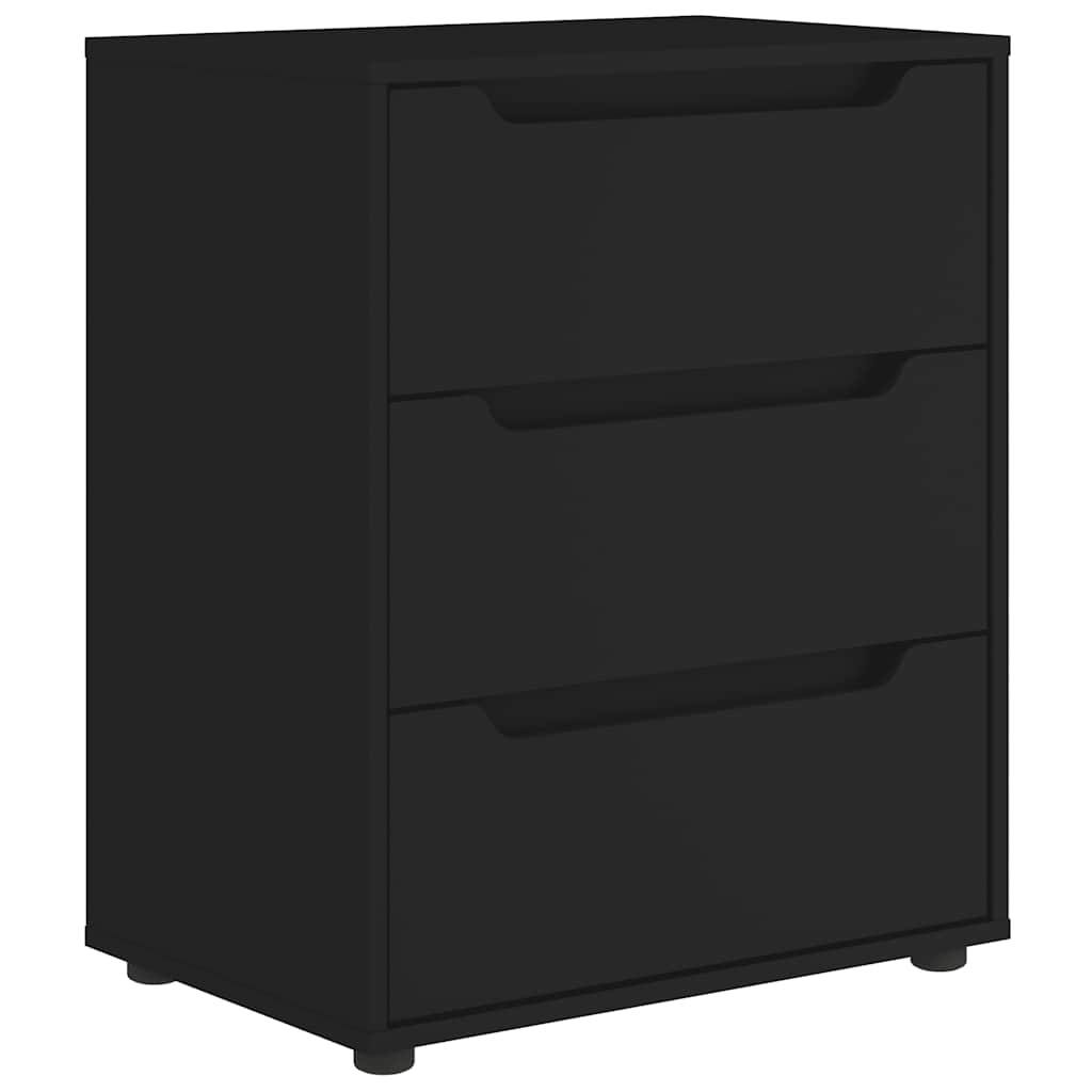 Puhvetkapp "VISNES" Must 60x40x73 cm Engineered Wood