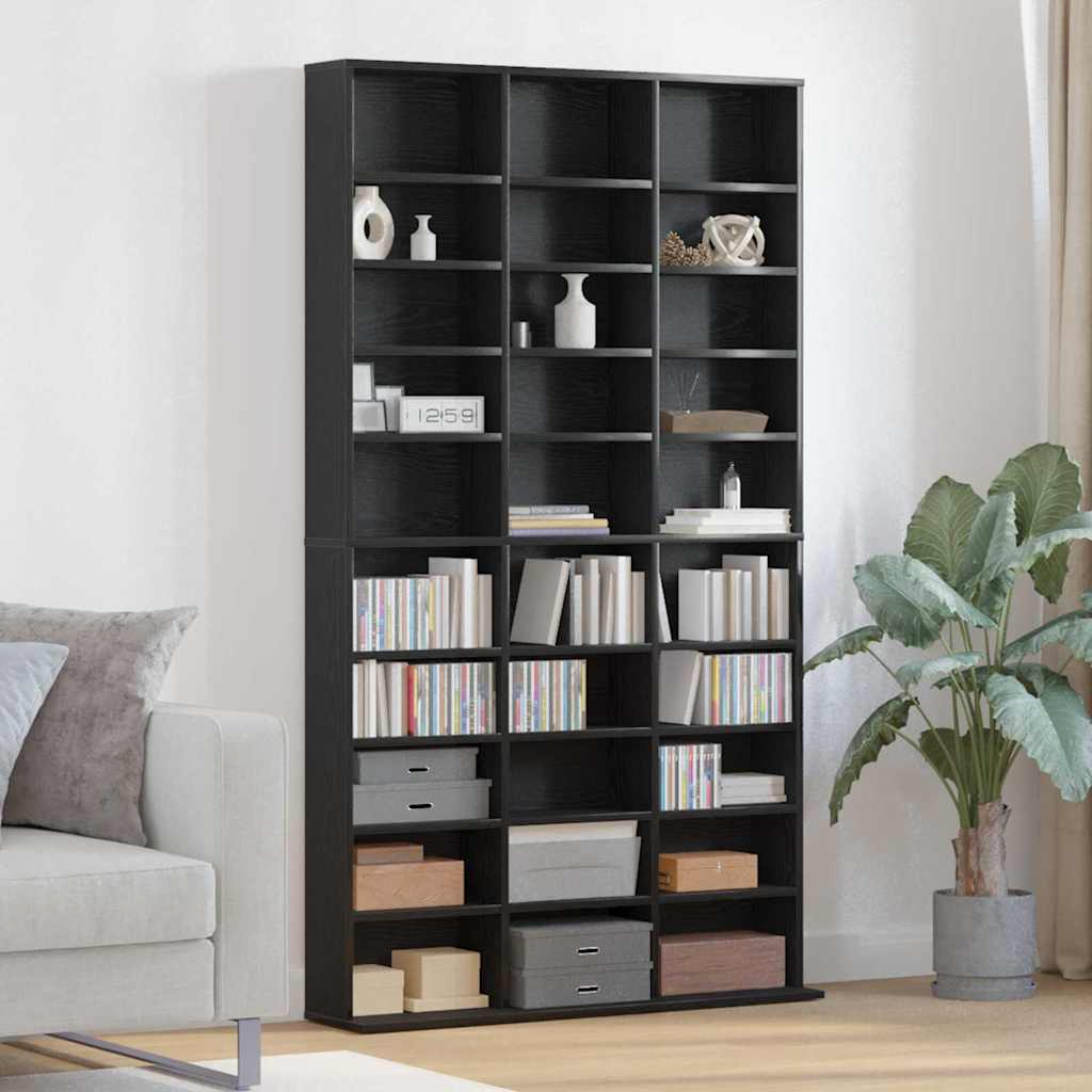CD kapp Must tamm 101 x 23 x 177,5 cm Tehispuit