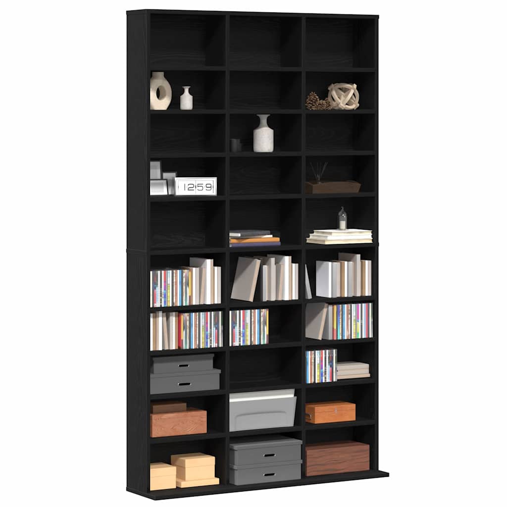 CD kapp Must tamm 101 x 23 x 177,5 cm Tehispuit
