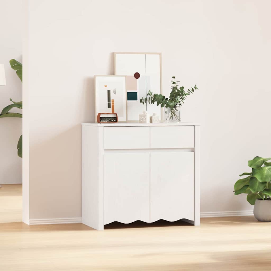 Kõide sahtliga Drammen Valge 79 x 43 x 75.5 cm Männipuit