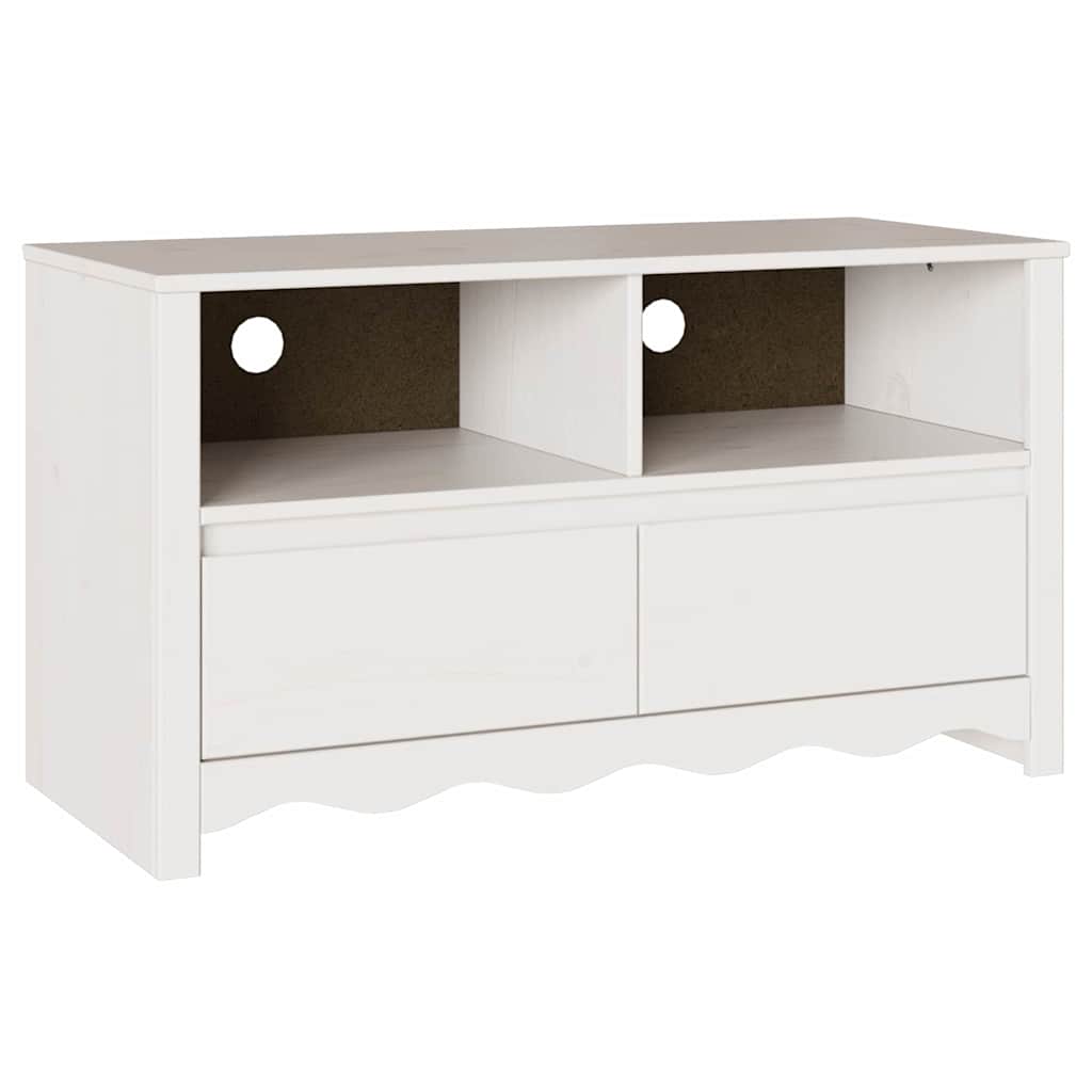 Telerikapp sahtliga Drammen Valge 99 x 43 x 55 cm Männipuit