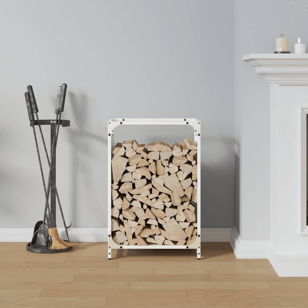 Küttepuude rest, valge, 44x28x65 cm, külmvaltsitud teras