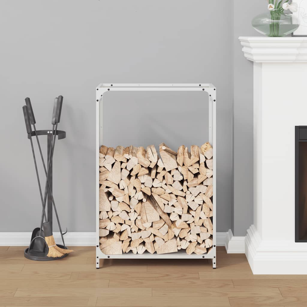 Küttepuurest Valge 60x28x90 cm Külmvaltsitud teras