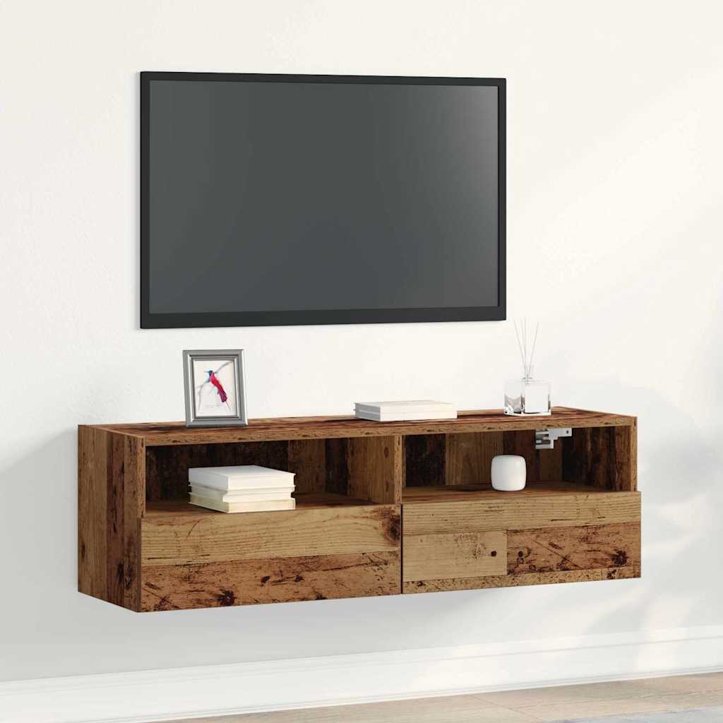 TV Seina Kapp 100 x 30 x 30 cm Vana puit Tehispuit