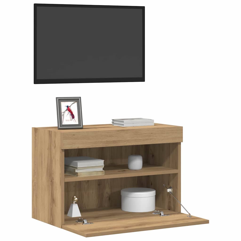 TV Seina Kapp 60 x 30 x 40 cm käsitöötamm Tehispuit
