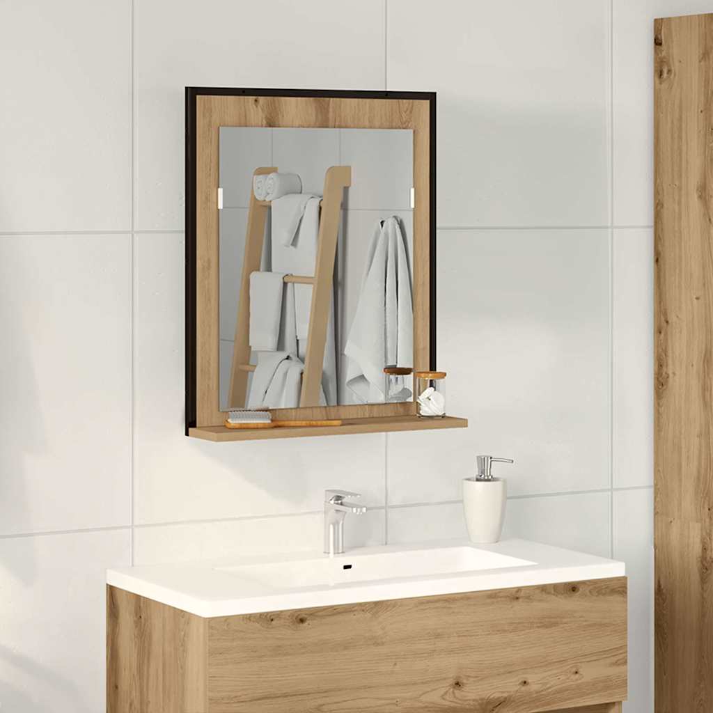 Peegel käsitöötamm 50 x 12 x 60 cm Klaas ja tehnoloogiline puit