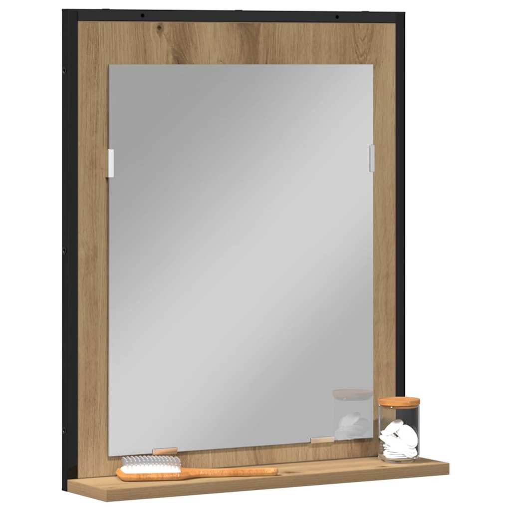 Peegel käsitöötamm 50 x 12 x 60 cm Klaas ja tehnoloogiline puit