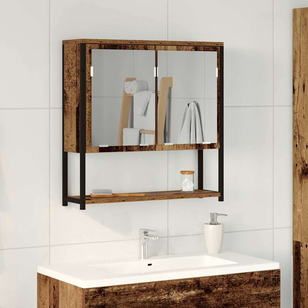 Peeglikapp Vana puit 60 x 16 x 60 cm Tehispuit