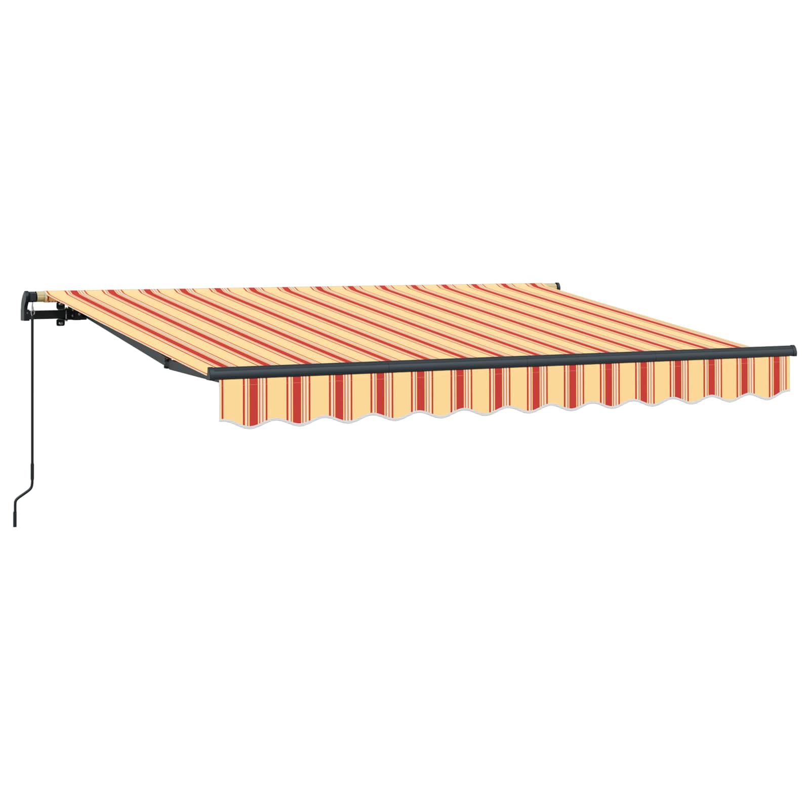 Kokkuvolditav varikatus Kollane ja oranž 250 x 200 cm kangas