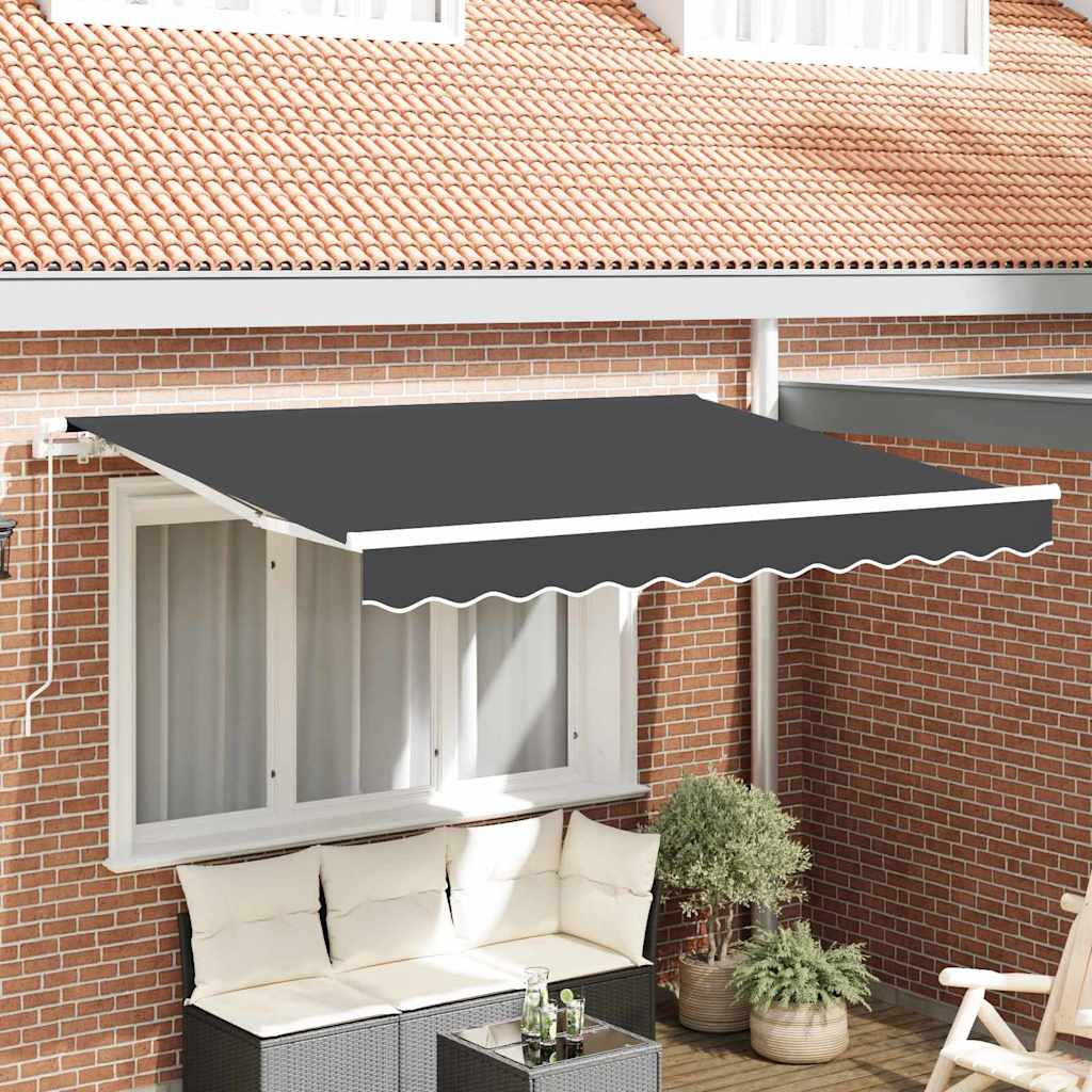 Kokkuvolditav varikatus Antratsiit 300 x 200 cm kangas