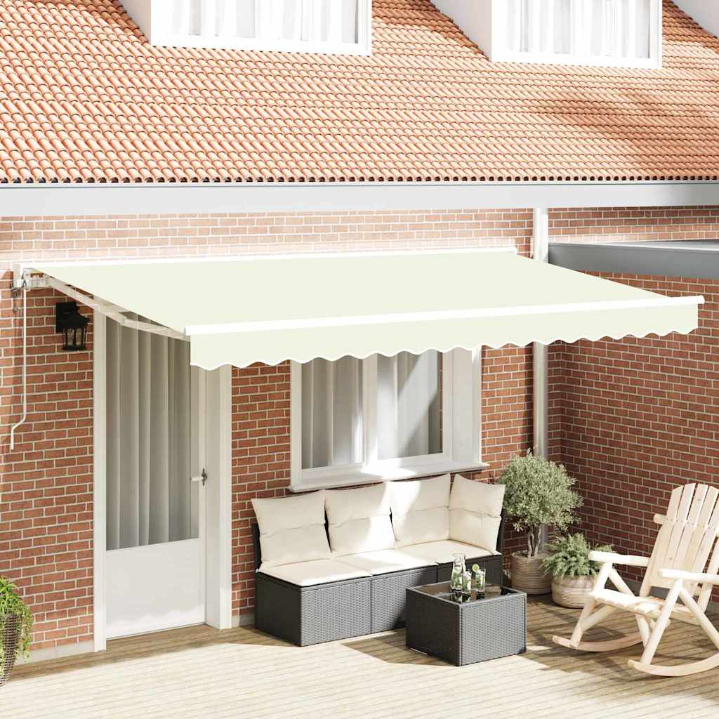 Kailastud raam Kreemjas 350 x 200 cm Polüester PU-kattega