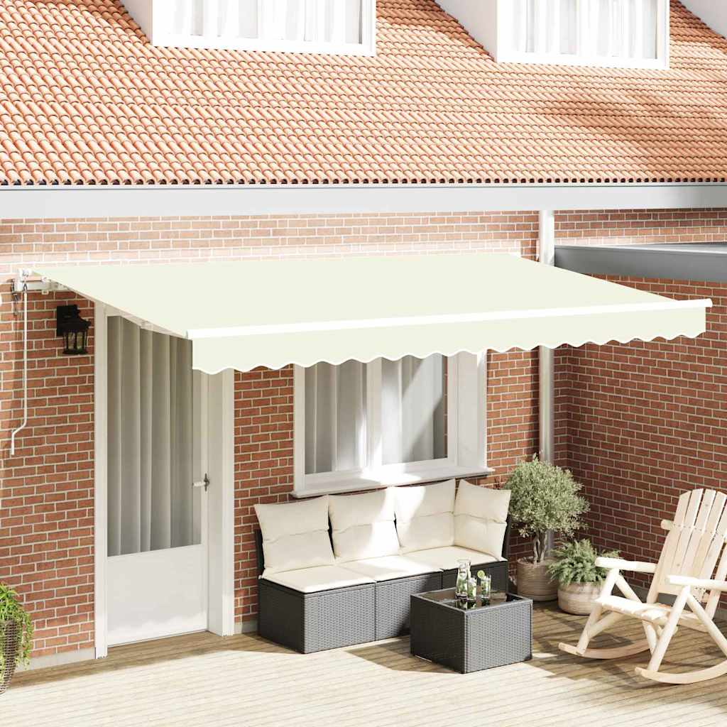Kokkuvolditav varikatus cream 350 x 200 cm kangas