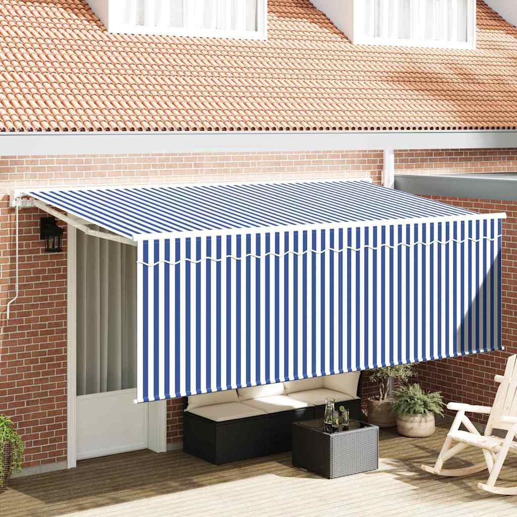 Kokkuvolditav varikatus Sinine 350 x 200 cm kangas