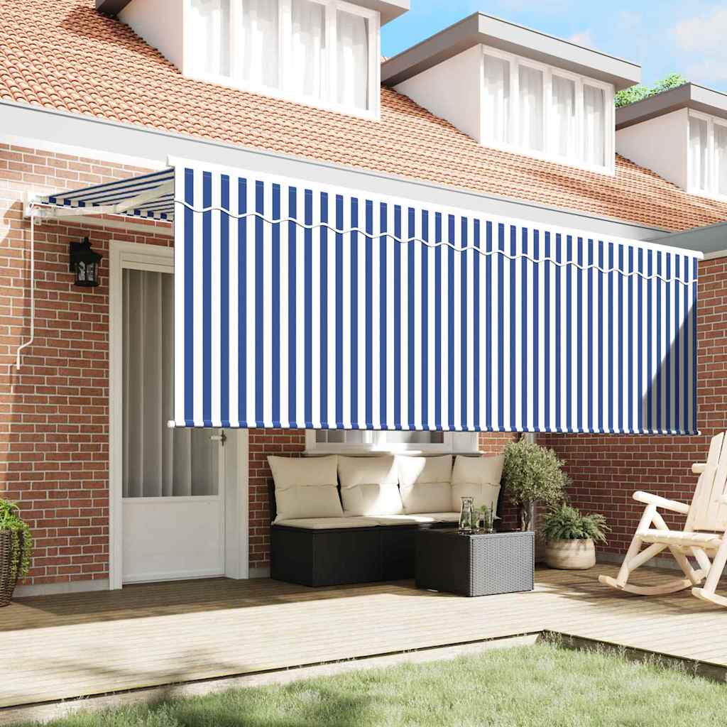 Kokkuvolditav varikatus Sinine 350 x 200 cm kangas